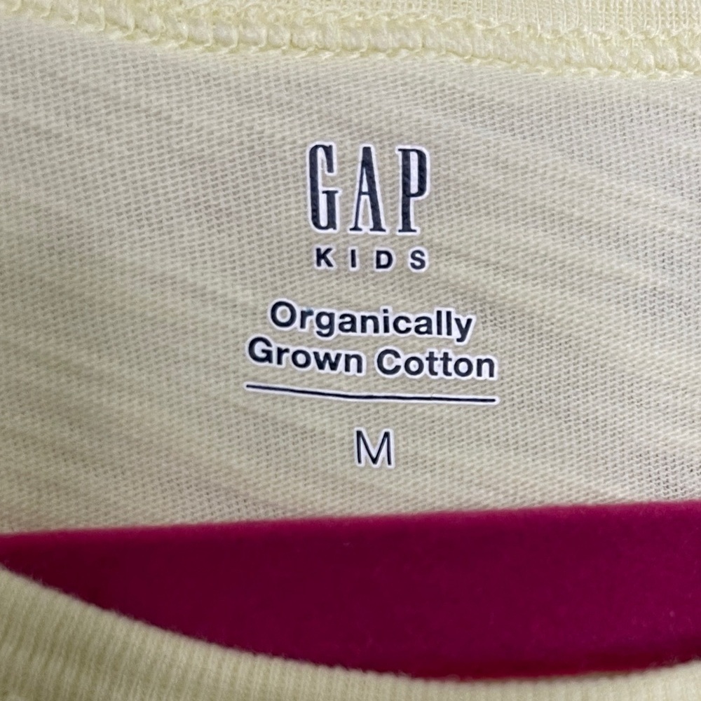 Gap Kids: Girls Yellow Peplum Cotton Short Sleeve T-Shirt, Size M - Picture 2 of 7